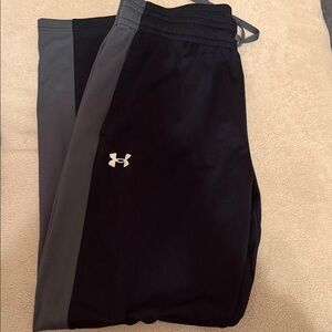 Under Armour Black and Gray Athletic Pants